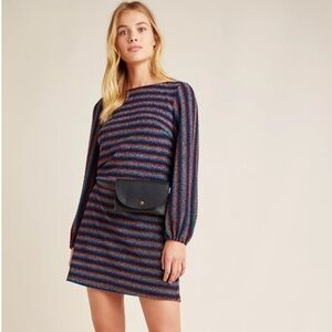 Anthropologie Eri + Ali Rainbow Shimmer Tunic Dress, New with Tags